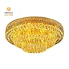 Indoor Modern Gold Luxury Crystal Ball Led Flush Mount Ceiling Light For Living Room Dining Room Ceiling Lamps