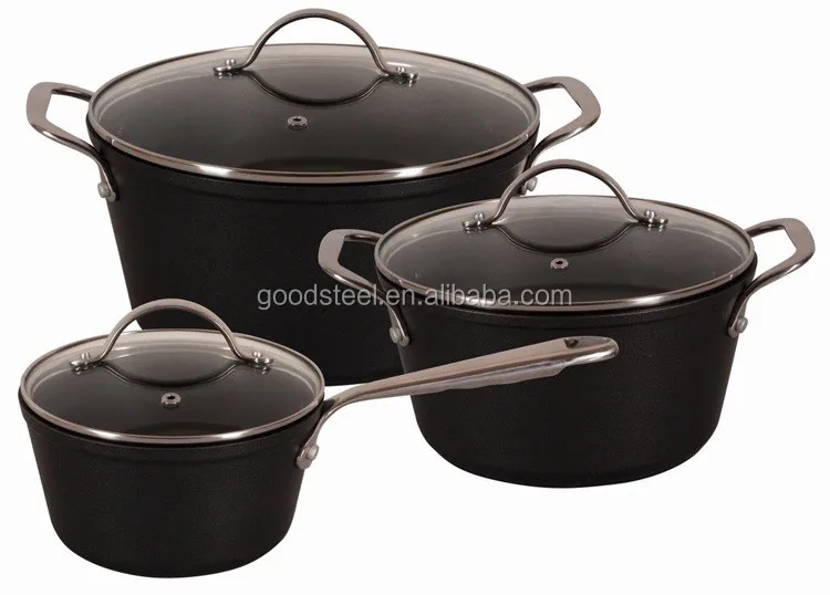 aluminium cooking pot set