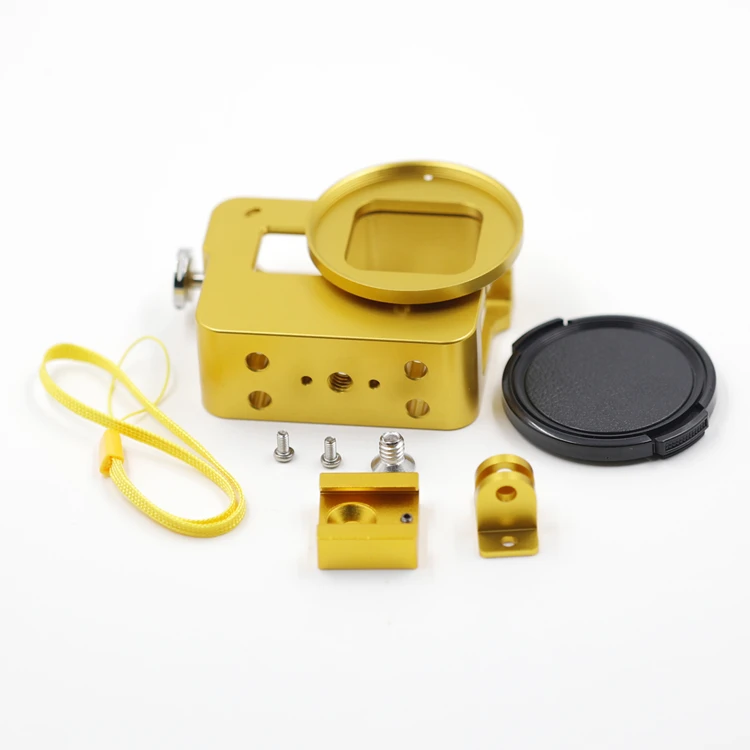 
Aluminum Alloy Housing Case Go pro Cage for Gopro Hero 7 6 5 Black Action Camera with UV Filter 