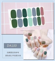 

DA081-120 Beauty Nail Wraps Wholesale Waterproof Non-toxic 100% Nail Polish Strips