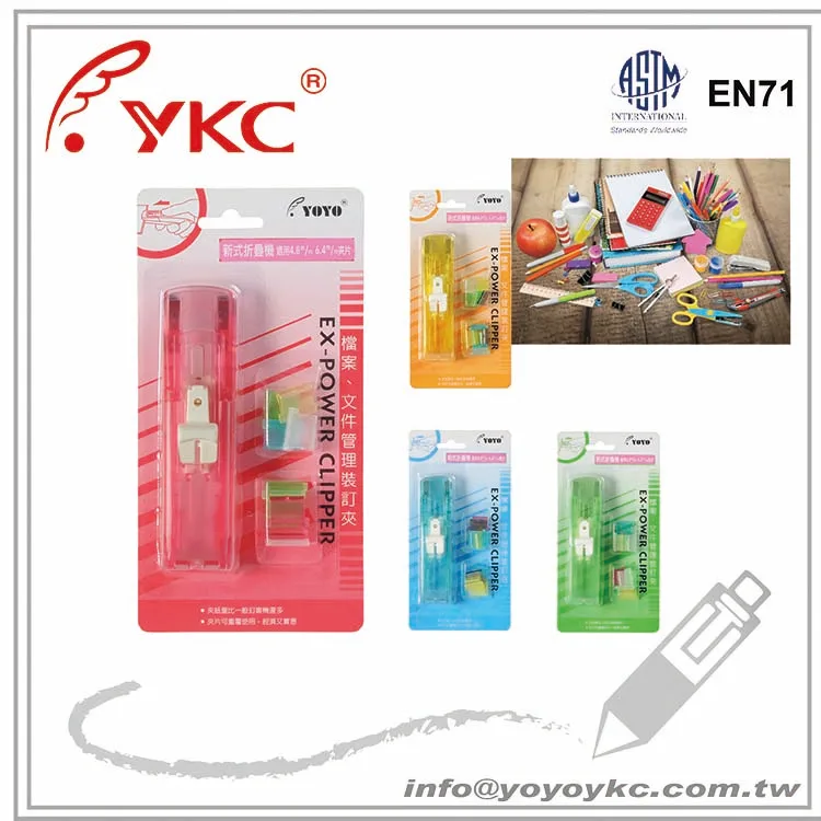 
colorful mini plastic clip dispenser for seal lock bag binding paper 