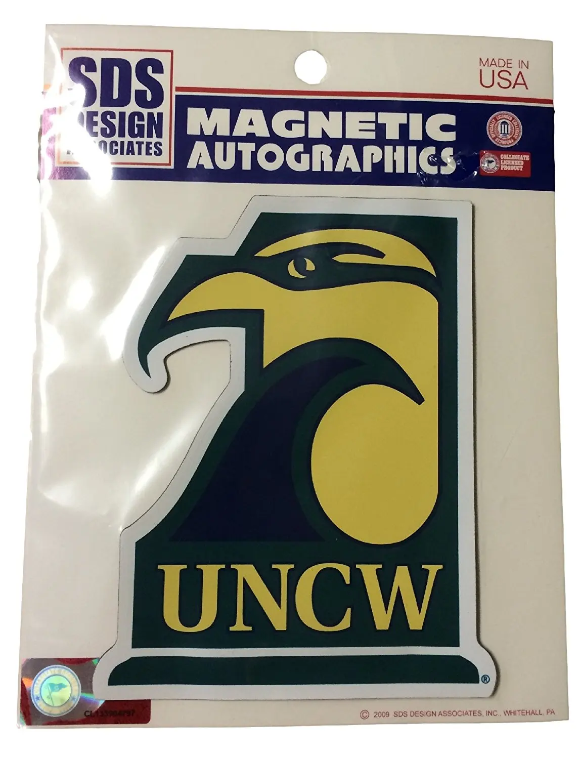 UNC Wilmington Seahawks Logo State Magnet 8