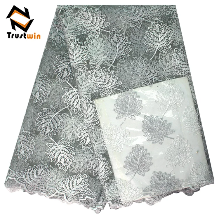 Top one guangzhou african embroidery lace fabric