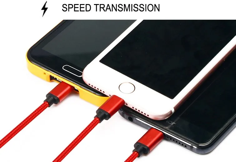 High Quality 3 In 1 Type-C Micro USB Data Charging Cable For Iphone Android and USB C - ANKUX.COM