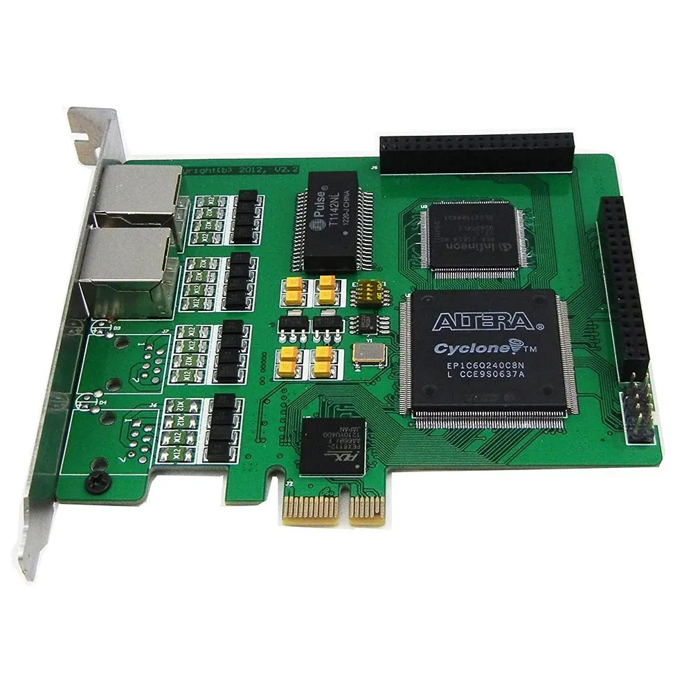 Dual Spans Selectable E1 or T1 Pcie Card Suitable for Asterisk Based Applications