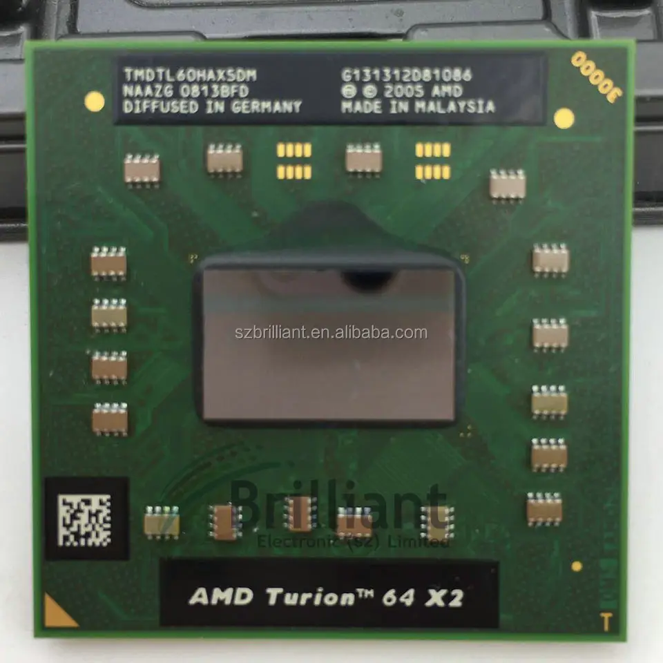 

AMD cpu laptop Turion TL-60 CPU 1M Cache/2.0GHz/Socket S1/Dual-Core Laptop processor