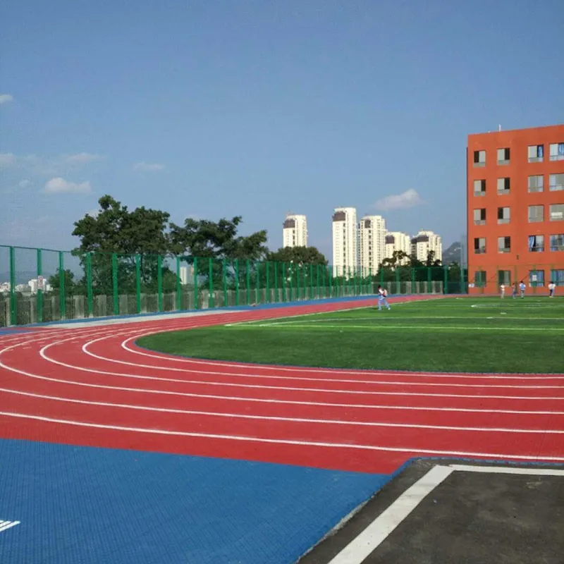 Iaaf Approved Pp Interlocking Outdoor Sport Floor Prefabricated Running