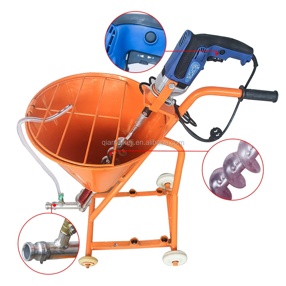 Guangzhou New Cement Sprayer Hopper 4 Jet Wall Paint Spray Gun Cement