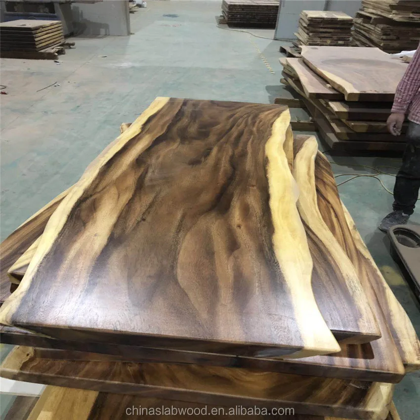 
Solid Wood live edge Slab Dining Table walnut wood Dining Table Manufacturer  (60861053628)