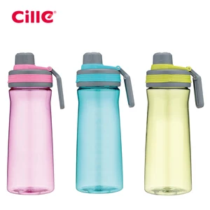 Cille 800ml Custom BPA Free Fashion Sport Plastic Drinking Water Bottles