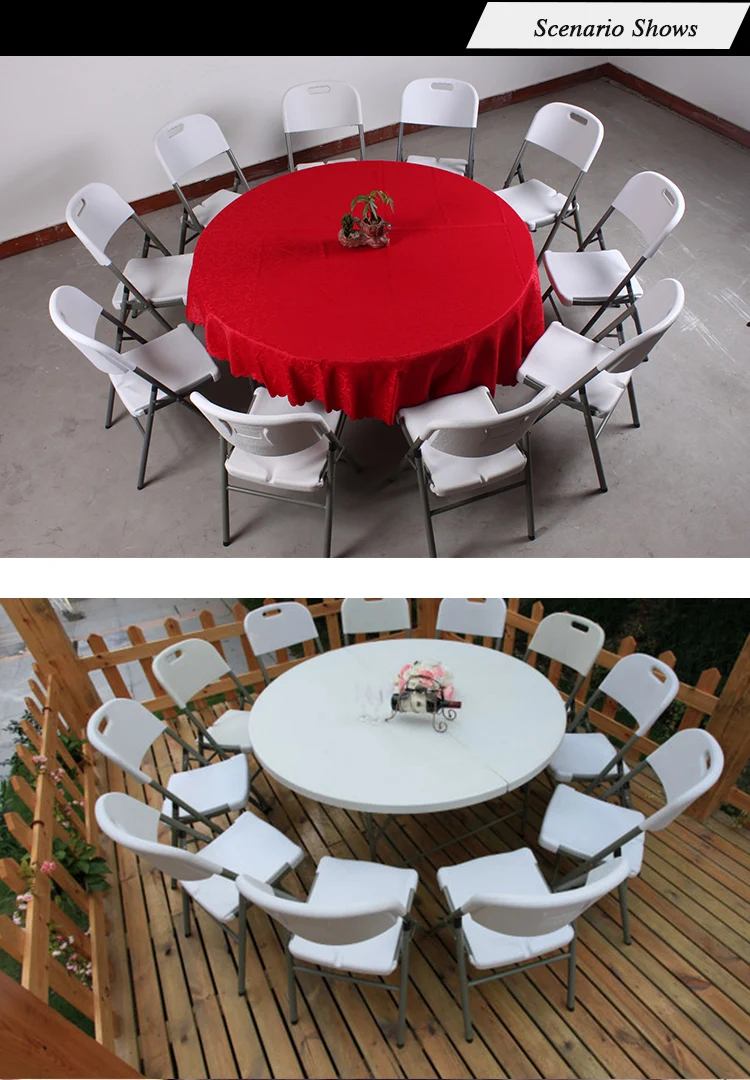 Wholesale Plastic Folding Round Table For Wedding Party Buy Round