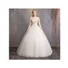 Lace Fabric Off-shoulder Wedding Gown Strapless Girls Organza Wedding Dress