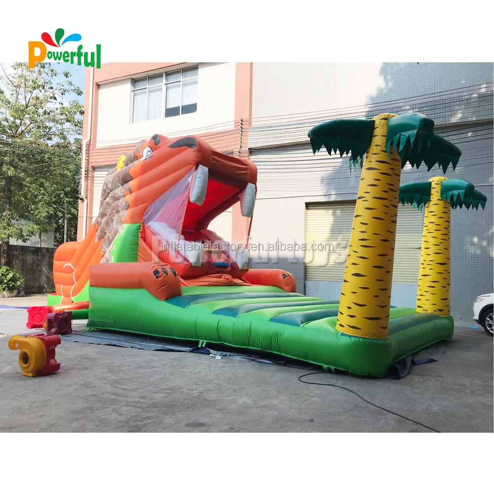 inflatable snappy lion slide climb and play inflatable attractive