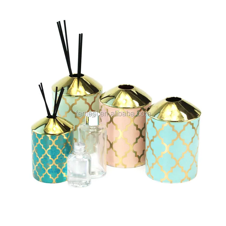 Custom Gift Set Home Fragrance Decoration Luxury Reed Diffuser Ceramic