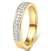 2 colors selection Stainless Steel Rings for Christmas Women Men Party Jewelry Gift