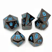 

Custom Polyhedral Glossy Electroplating Metal Zinc Alloy Dice