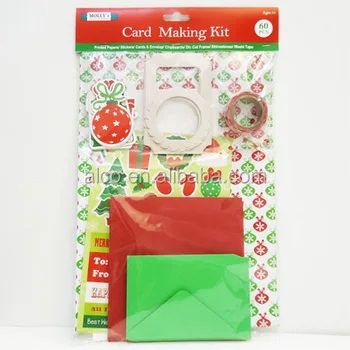 60 Pcs Card Making Kit Diy Christmas Card - Buy Card,Christmas Card,Diy Christmas Card Product