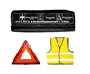 Safety Kits warning triangle with Safety Vest ,first aid for Auto Use