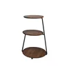 3 tier small wood side table round sofa end table for sale