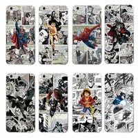 

For iPhone 11 Pro Max Xs Max 7 7Plus 6 6S 6Plus 5 Cartoons Marvel Batman Spider Man Wonder woman Captain America Soft Phone Case