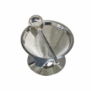 Image of Paperless Pour Over Coffee Dripper - Stainless Steel Reusable Coffee Filter and Single Cup Coffee