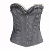 Factory 24 Steel Boned Waist Training Black Sxxxl Sexy Leather Corset Big Girl Sexy Corset