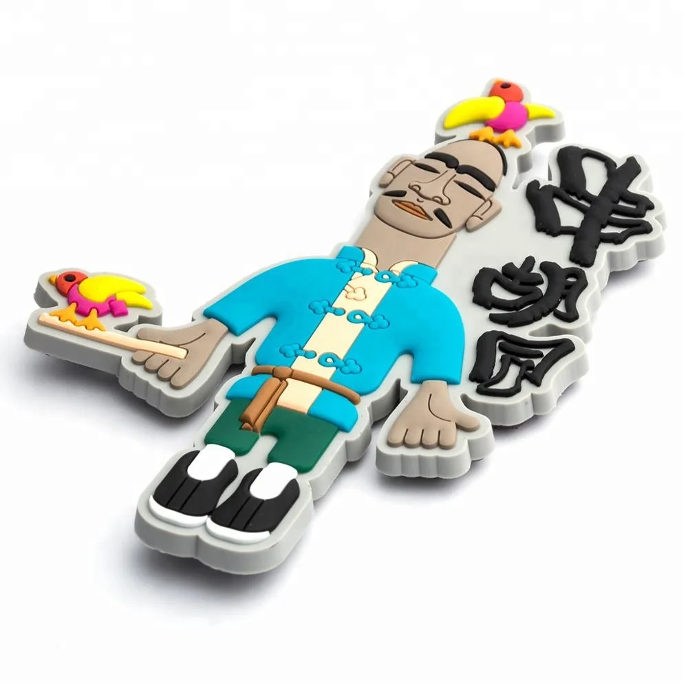 Custom rubber 3d soft pvc fridge magnet