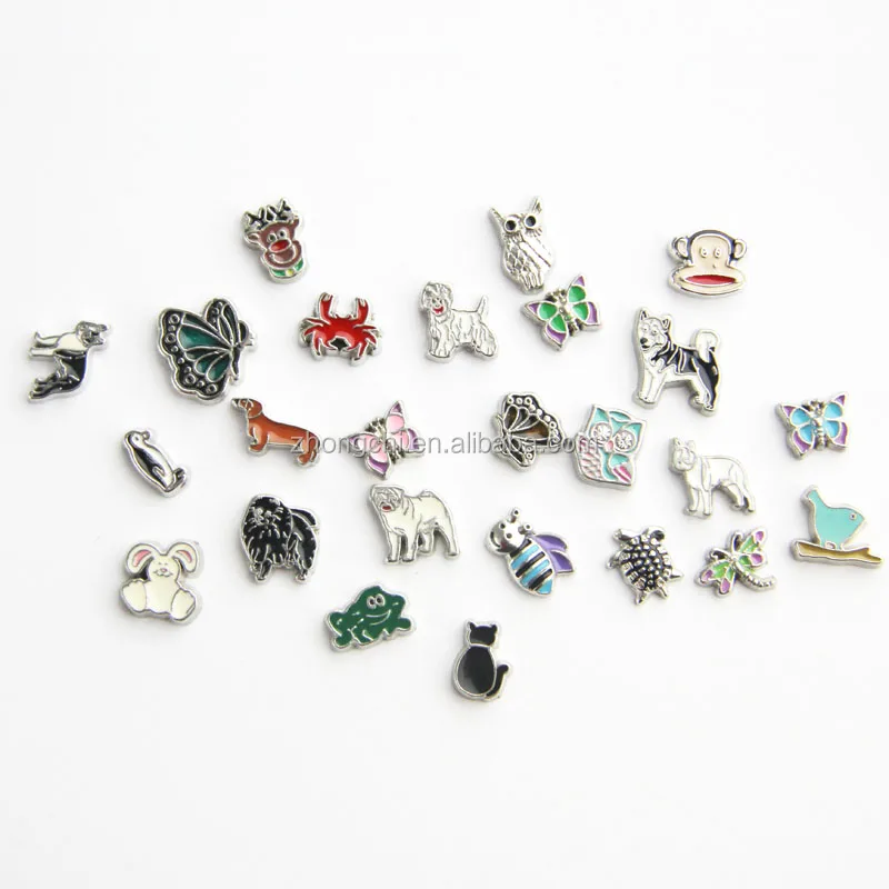 Source Wholesale custom small animal charms floating locket mini charms on  m.
