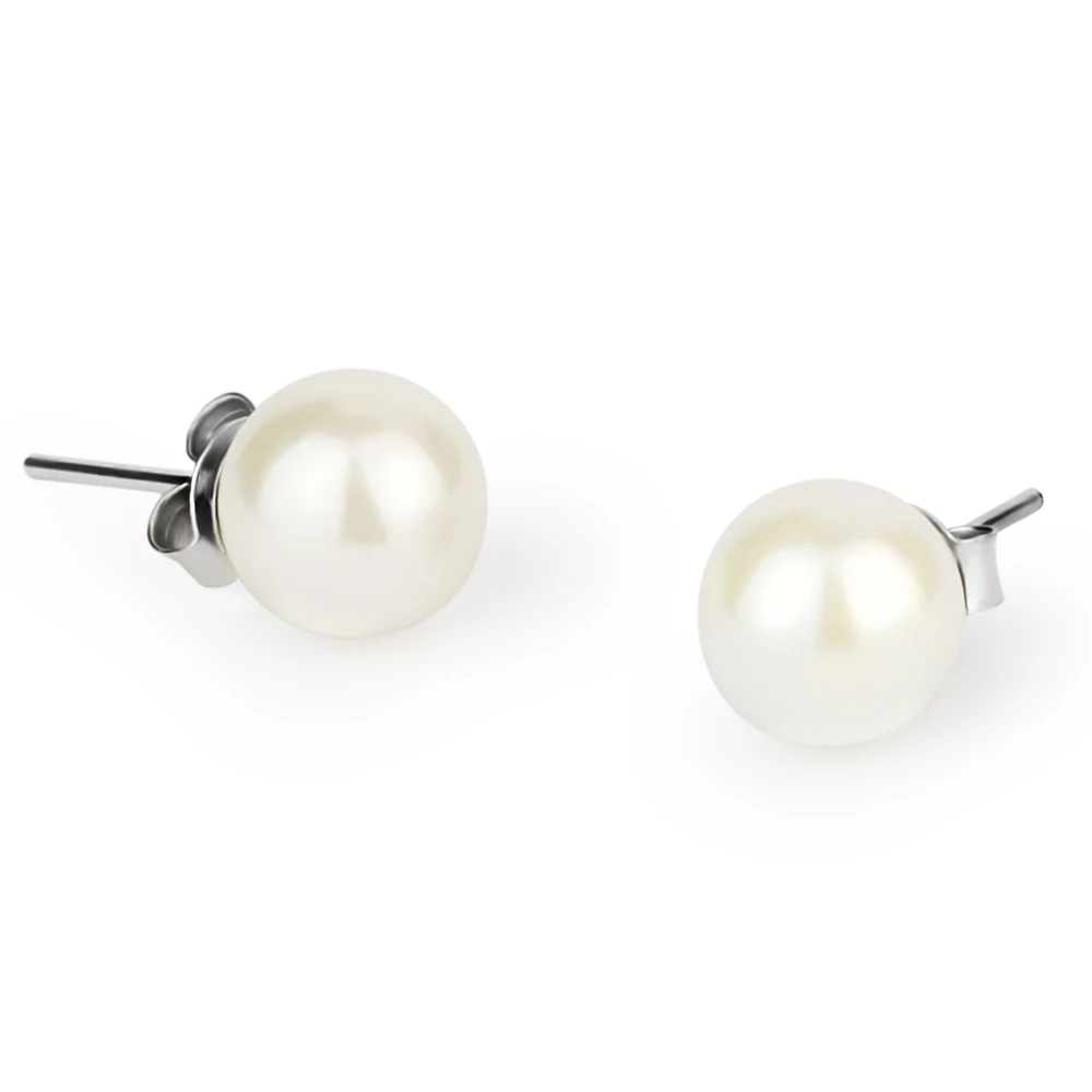 

wholesale 925 sterling silver stud pearl jewelry women earrings