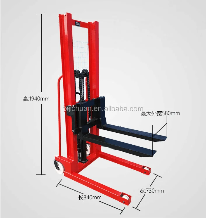 Factory Price Forklift For Sale 1 Ton/ 2 Ton Manual Hand Stacker With