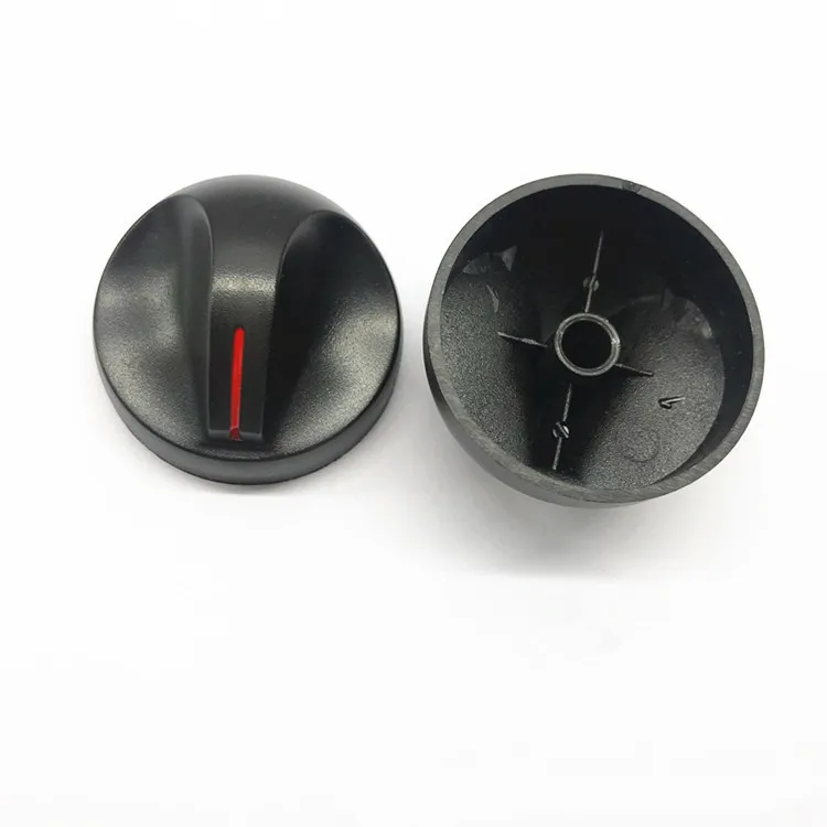 Dia.40*H23mm Plastic Potentiometer Knob for Knurled Teeth Shaft