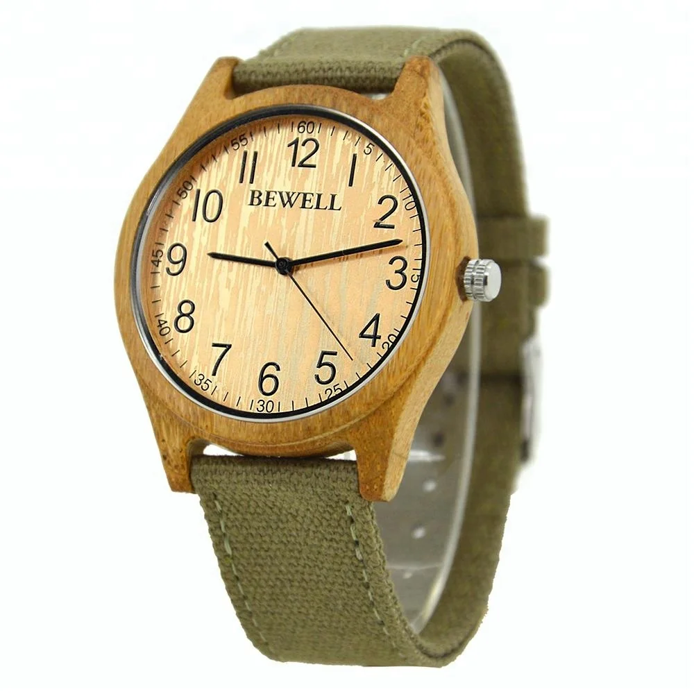 

Simple Arabic Numbers Dial Bamboo Wooden Quartz Wrist Watch