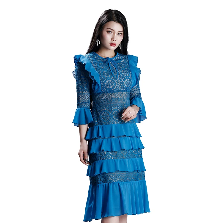

CLOTHING MANUFACTURE LADIES COCKTAIL FORMAL FLORAL DRESS