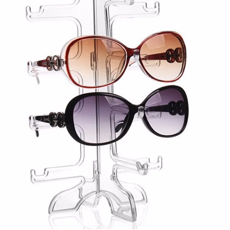 Good Quality Multiple Sunglass Display Stand Holder Crystal Acrylic