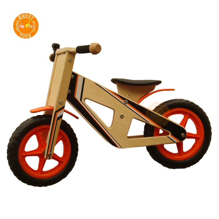 wooden push along bike