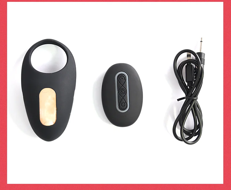 Silicone Vibrating Penis Ring Remote Control Cock Ring Masturbation