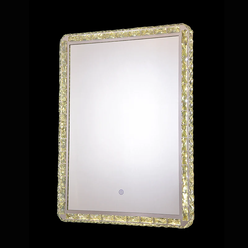 LED lighted bathroom mirror