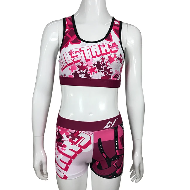 

Custom sublimation  cheer uniforms all star cheerleading uniforms manufacture in china