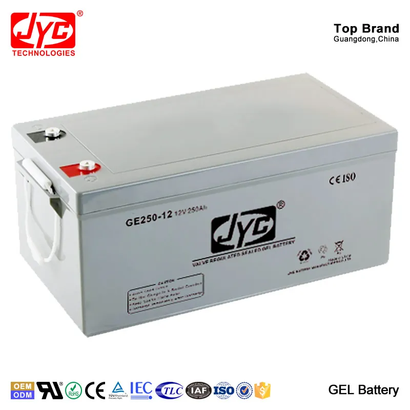 CE MSDS approved solar 12v 250ah battery