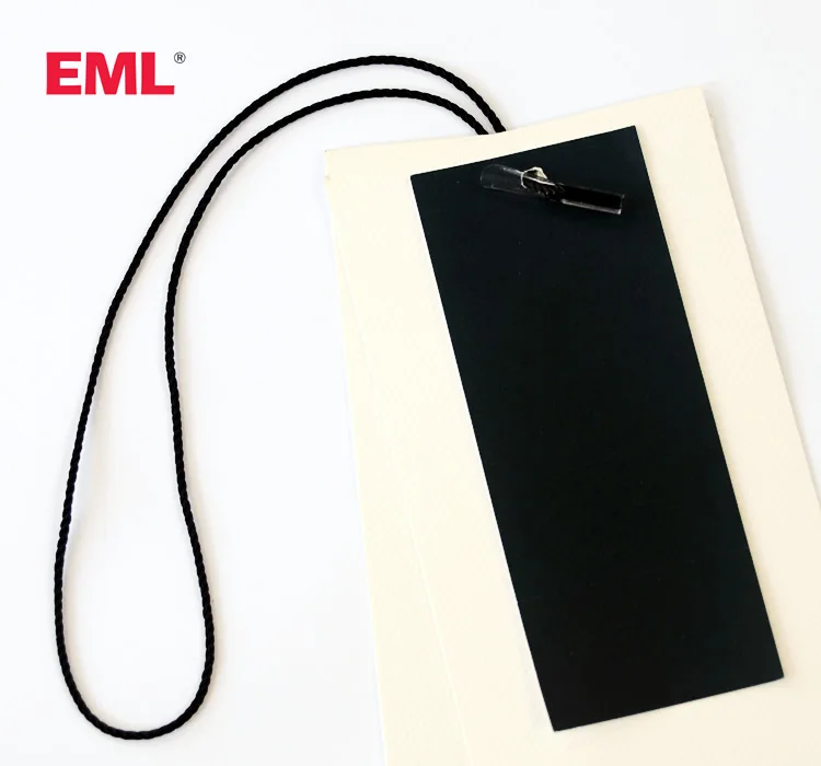 

Hangtag string wax nylon string for fastener garment seal tags, Black