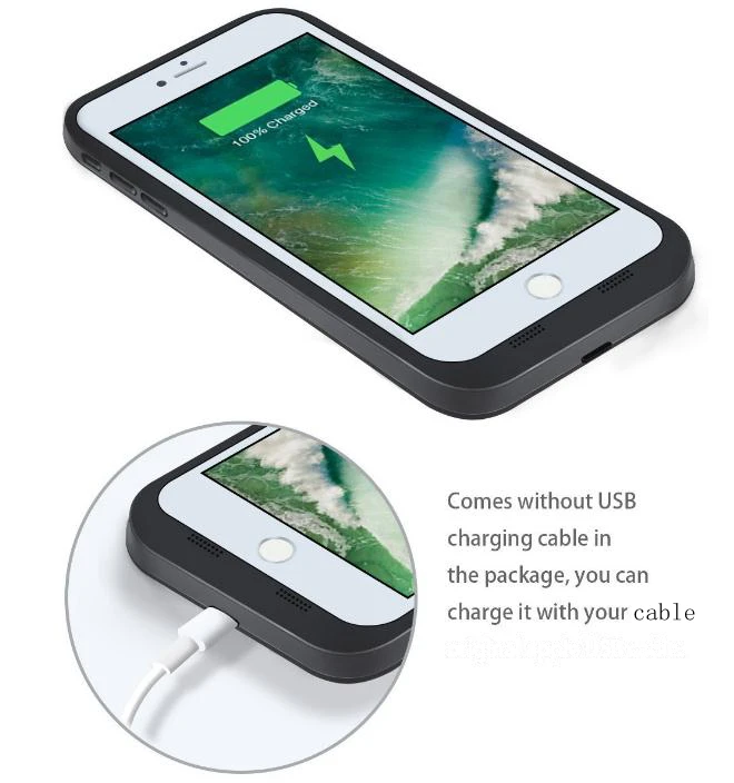 NEWEST DESIGN JUICE BATTERY PACK CASE FOR IPHONE 7 / 8 PLUS BATTERY CASE AMAZON HOT SELLING FACTORY DIRECT