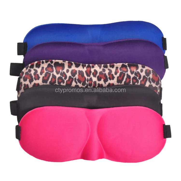Custom Logo Lightweight Memory Foam Eye Shades with Adjustable Strap 3d Contoured Eye Mask