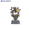 Silver Thank You Trophy Gold Star Award Corporate Sales Employee School Teacher or Business Awards Engraved Text Upon Request