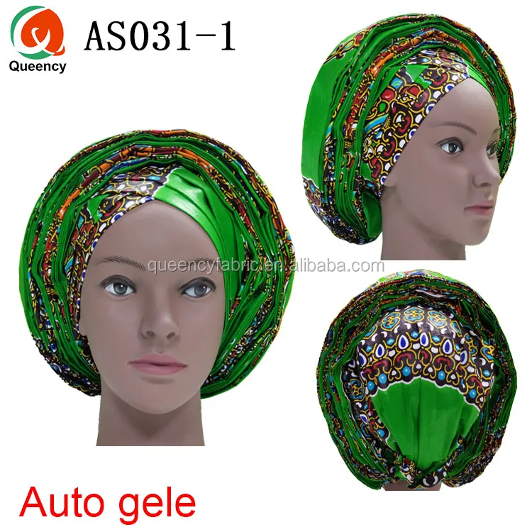 Wrap Head Auto Gele With Ankara