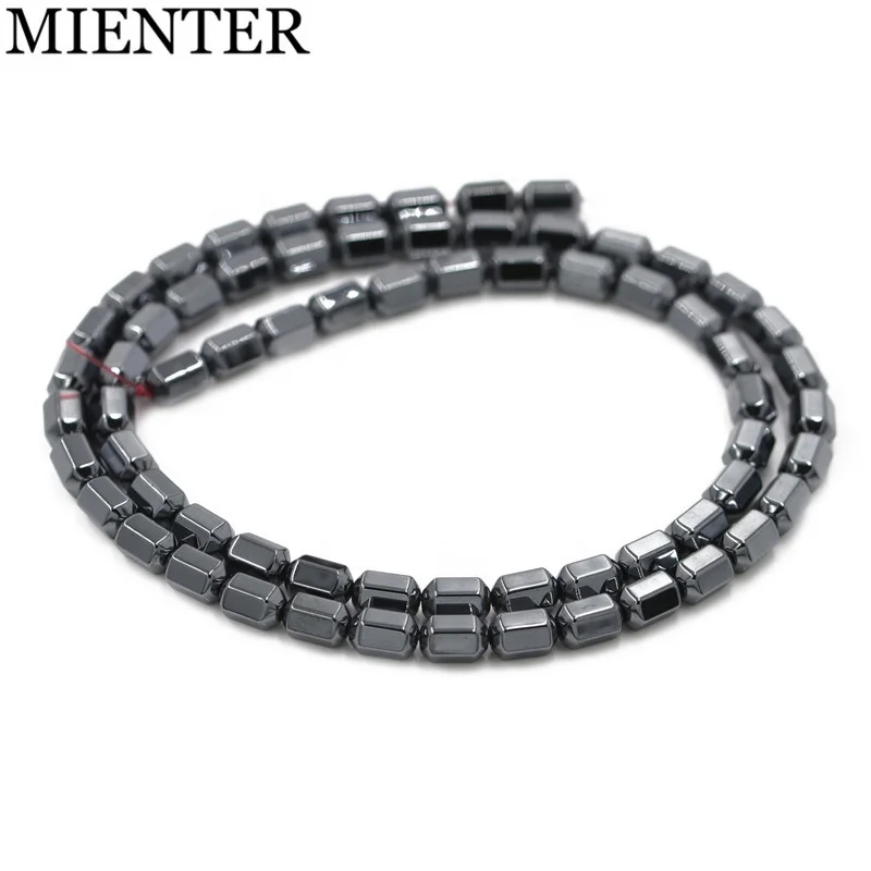 

Bead For Necklace Bracelet Making Natural Stone Spacer Black Hematite Beads Loose Gemstone, Picture