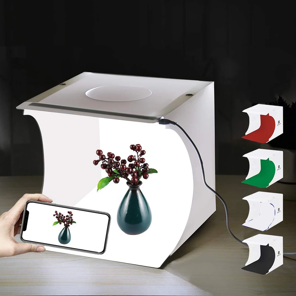 

40*40cm Folding Portable Lightbox Studio Take Pictures LED Small Photography Studio Box, White