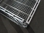 Heavy Duty Industrial Metal Stackable Wire Mesh Pallet Cage Foldable Steel Mesh Box Pallet