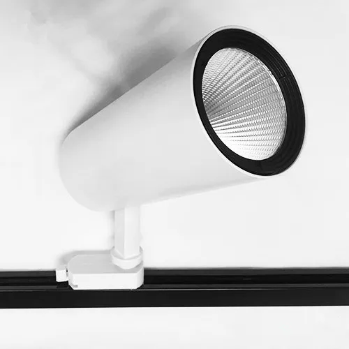 Narrow Beam White/black Housing Cob Led Track Light Fixture For Gallery Museum Solution