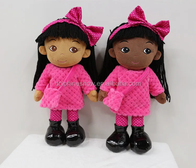 plush black doll