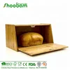 Bamboo Wooden Bread Box Pastry Storage Bread Bin with Lid